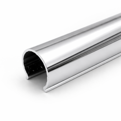 200mm Polished Chrome "Snap On" Retro Fit Metal/Plastic Pipe & Collars