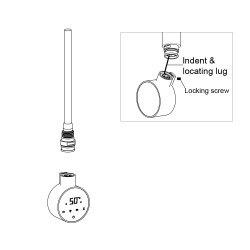 Cleo Round Slimline Black Smart WIFI Thermostatic Electric Heating Element