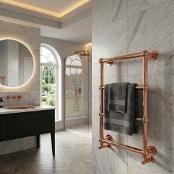 Alice Traditional Copper Towel Rail - 500 x 750mm