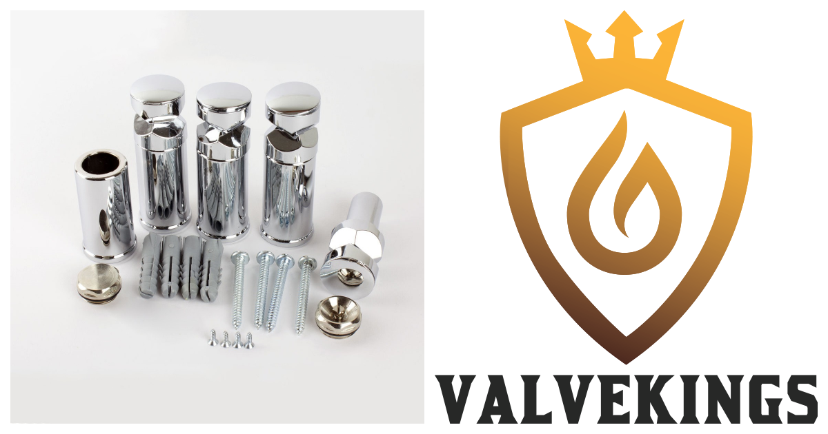 Universal Chrome Brackets for Heated Towel Rails