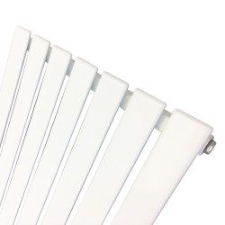 King White Designer Radiator - 516 x 1850mm - Closeup