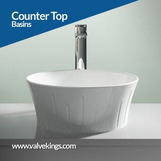🫧 Give your #bathroom some edge with our #designer range of #Countertop #Basins. Coming in a variety of sleek styles, colours & sizes.valvekings.com#bathroom #bathroomsale #mirror #showers #luxuryhomes #homerenovation #interior #decor ...