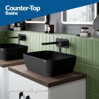 Give your bathroom some edge with our designer range of Countertop Basins. Coming in a variety of sleek styles and sizes, why not set your bathroom apart from the rest?Buy Now - https://bit.ly/3Q1ITyp#sink #basin #bathroomdesign #bathroomideas ...