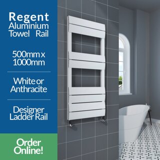 If you're looking for an aluminium towel rail boasting some impressive heat outputs, then the Regent is the one for you.Available in White or Anthracite.Buy Now - https://shorturl.at/rsAS7#regent #aluminium #towelrails #bathroominspo #bathroomideas ...