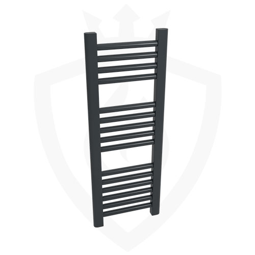 3d view of Straight Anthracite Towel Rail - 300 x 800mm