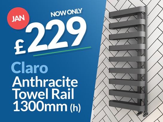 Claro Designer Towel Rail