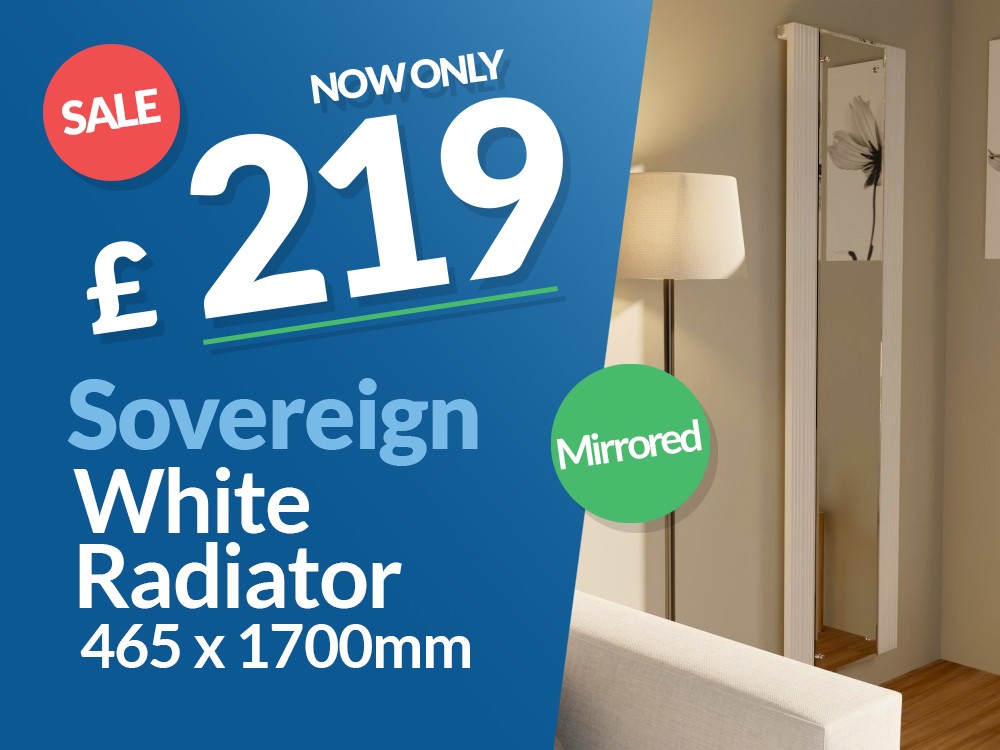 Sovereign White Mirrored Radiator
