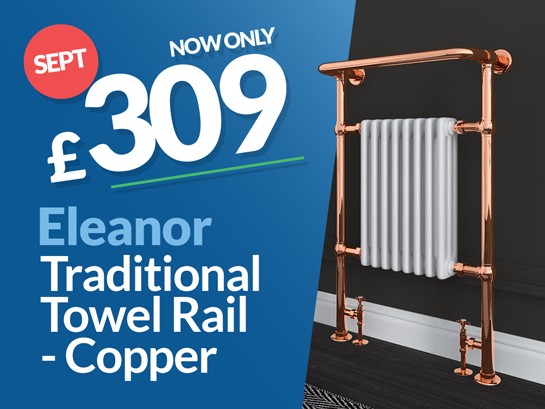Eleanor Copper Towel Rail