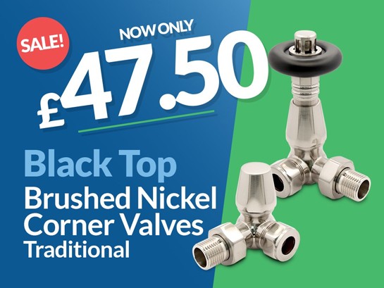Black Top Traditional Corner Valves!
