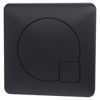 Square Black Flush Button