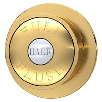 Traditional Brushed Brass Flush Button