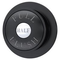 Traditional Black Flush Button