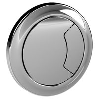 Round Chrome Pneumatic Flush Button